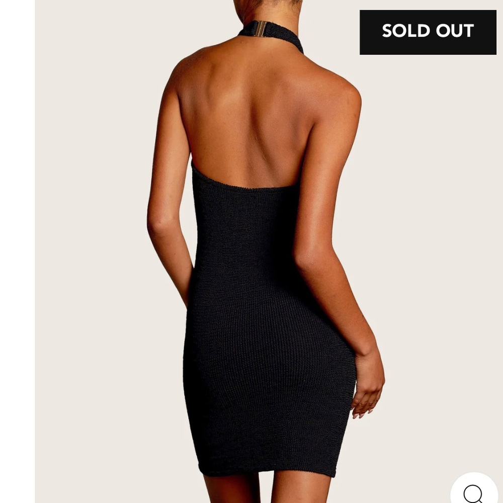 Hunza G Black Backless Dress